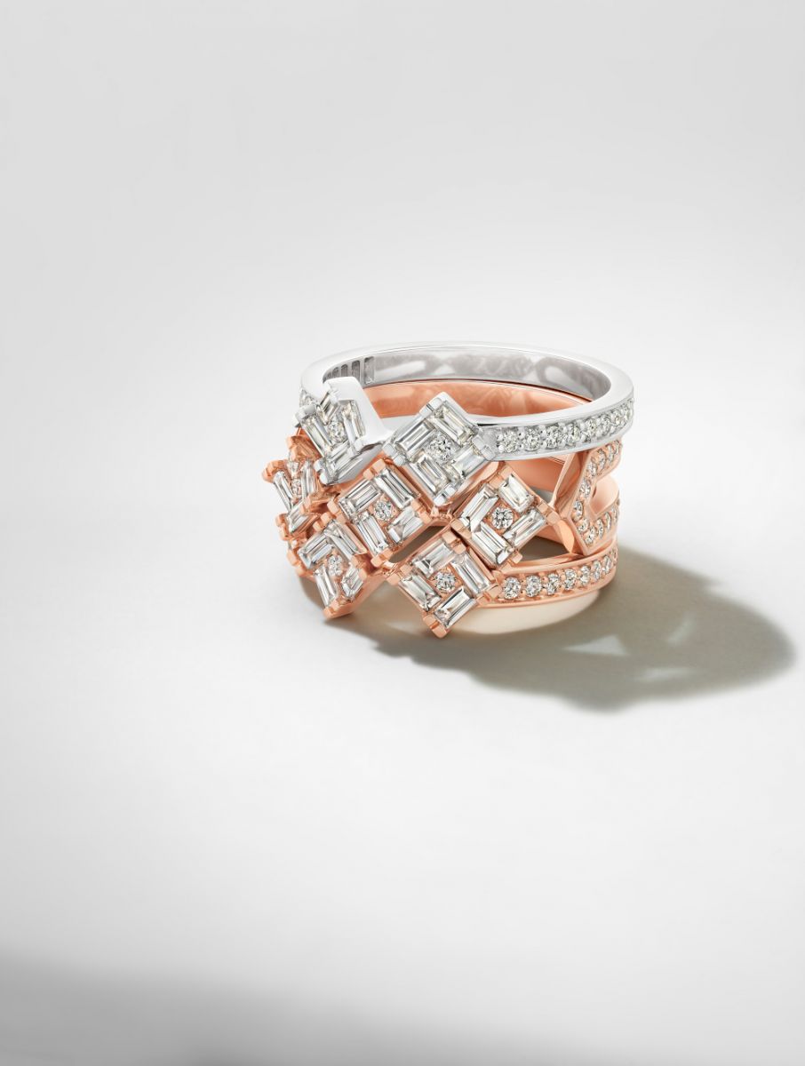 Samave by Zoya diamond stackable rings