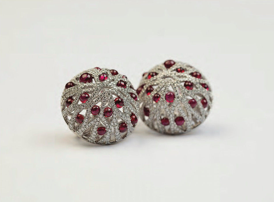 Studio Renn Diamond Ruby earrings