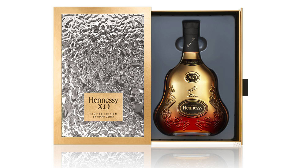 Frank Gehry carafe design for 150 years of Hennessy XO