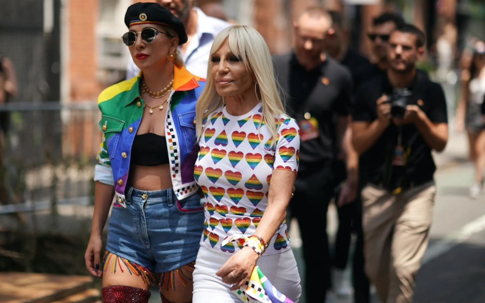 Donatella Versace Lady Gaga Pride Month