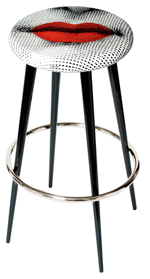 Fornasetti furniture lip stool