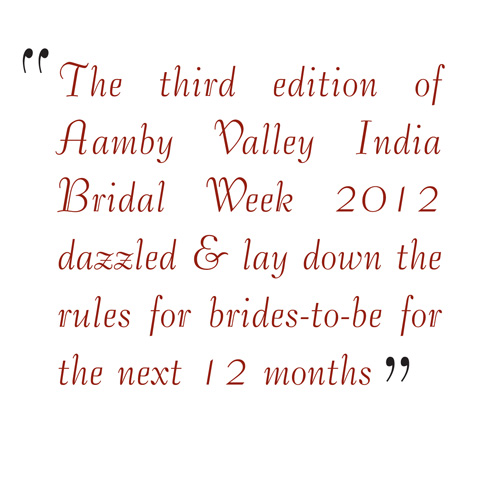Aamby Valley India Bridal Week