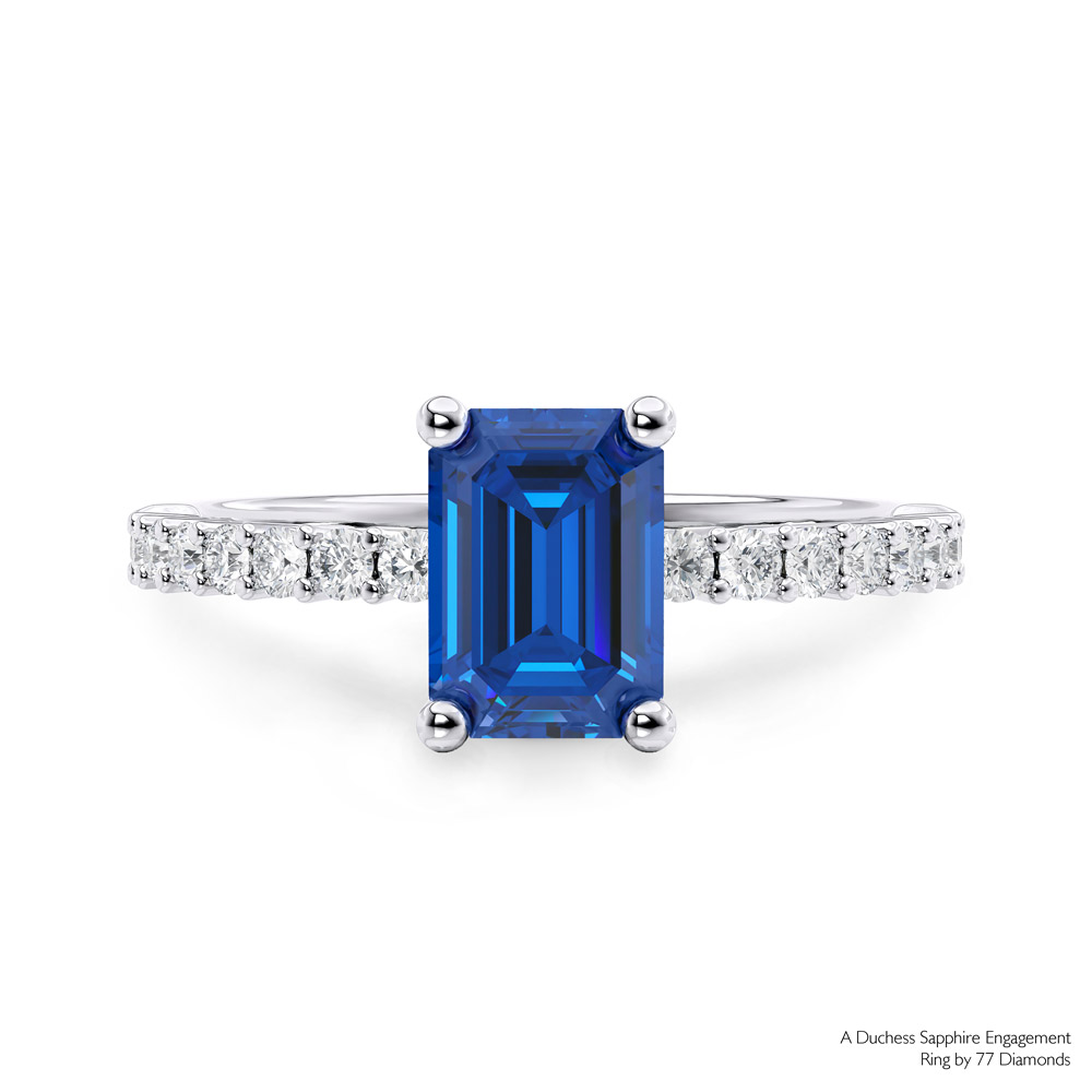 77 Diamonds Duchess Sapphire Engagement ring