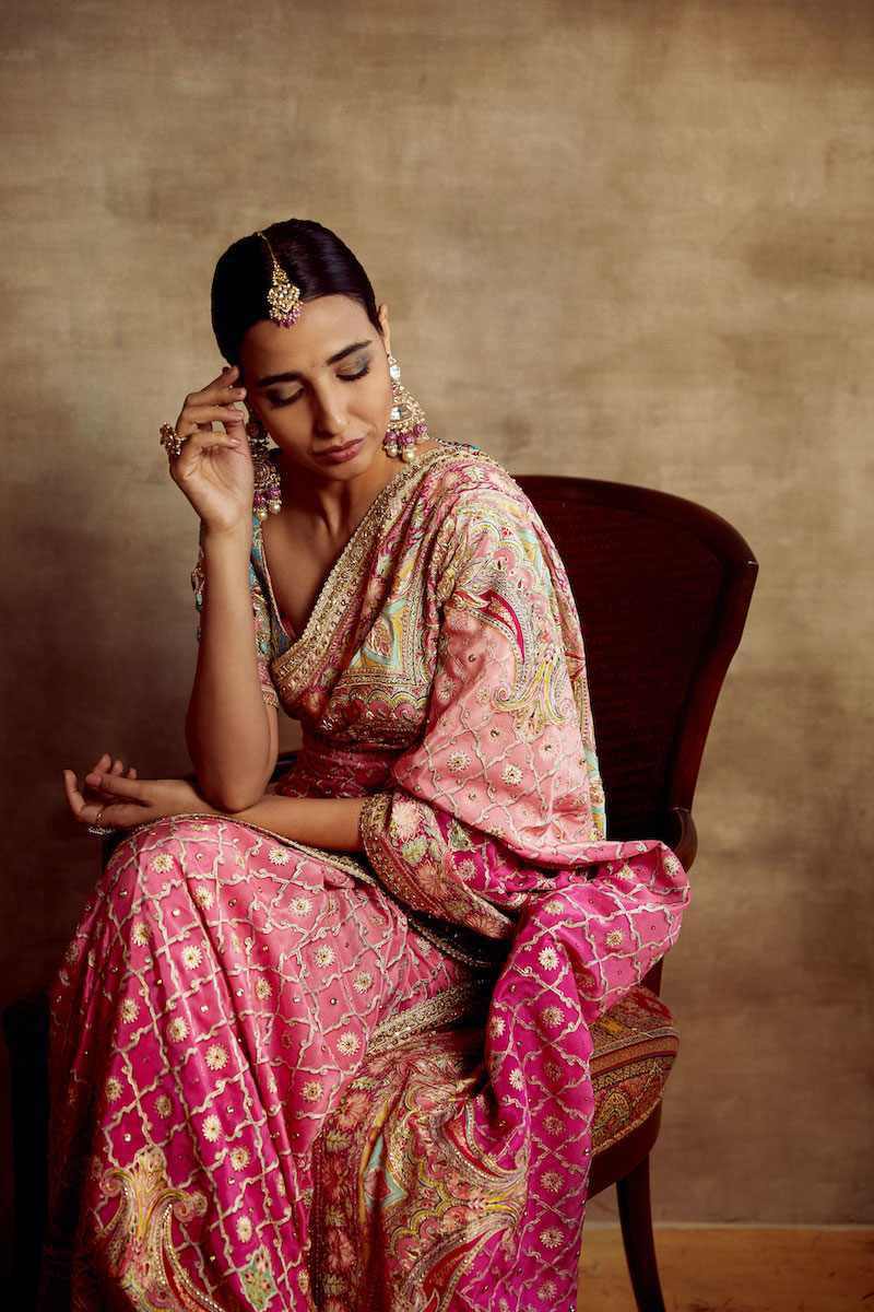 Tarun Tahiliani Wedding couture 2020-2021 pink sari