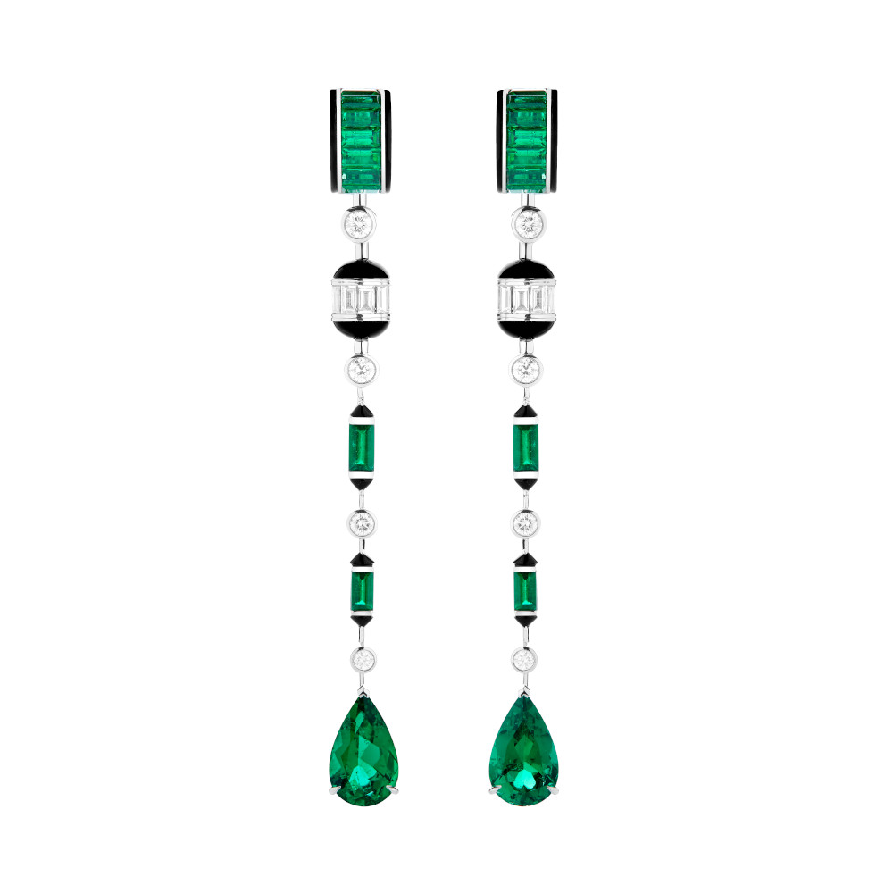 Boucheron emerald earrings