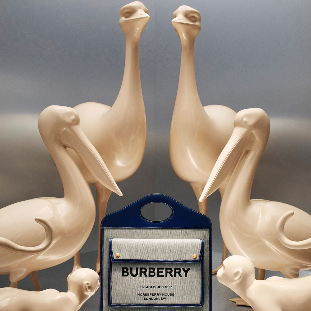 Burberry animal kingdom pop up stores 2020