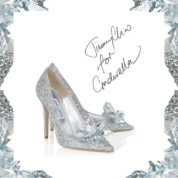 Jimmy Choo Cinderella shoes lily james