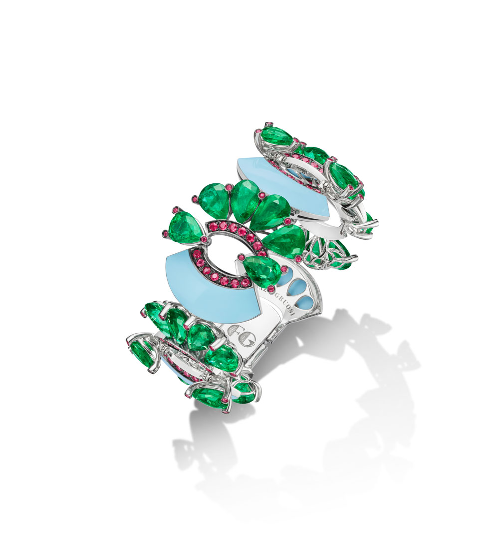 Fawaz gruosi bracelet ruby sapphire emerald turquoise