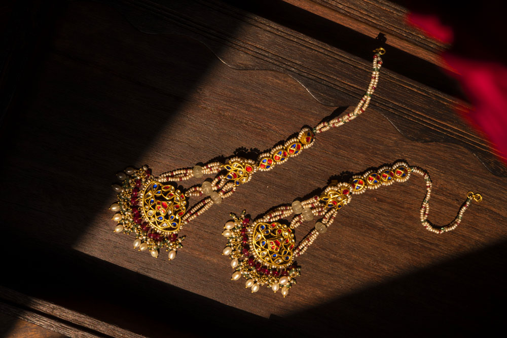 Harit Zaveri Indian traditional jewelry long earrings