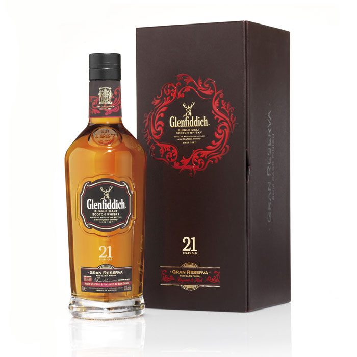 Glenfiddich 21 year old single malt whisky luxury