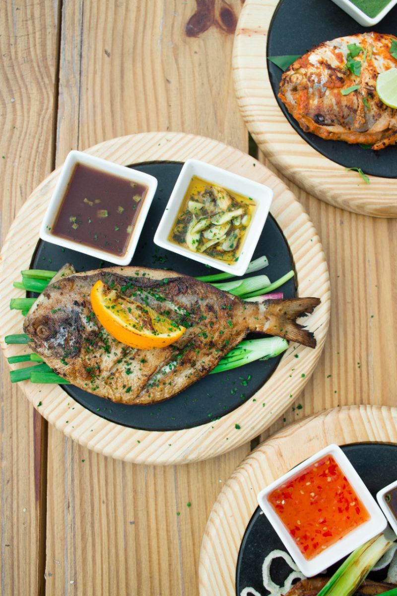 Grilled Fish with Chimichurri sauce