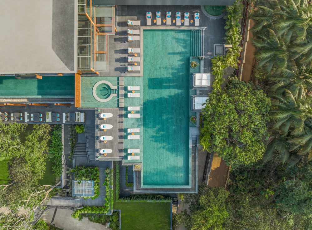 JW Marriott Vagator Goa pool