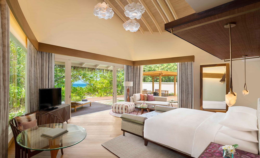 JW Marriott Maldives Resort Spa villa interior