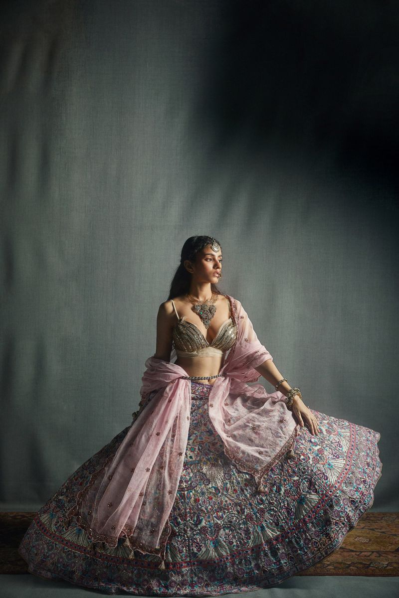 Jade Monica Karishma pink bridal lehenga