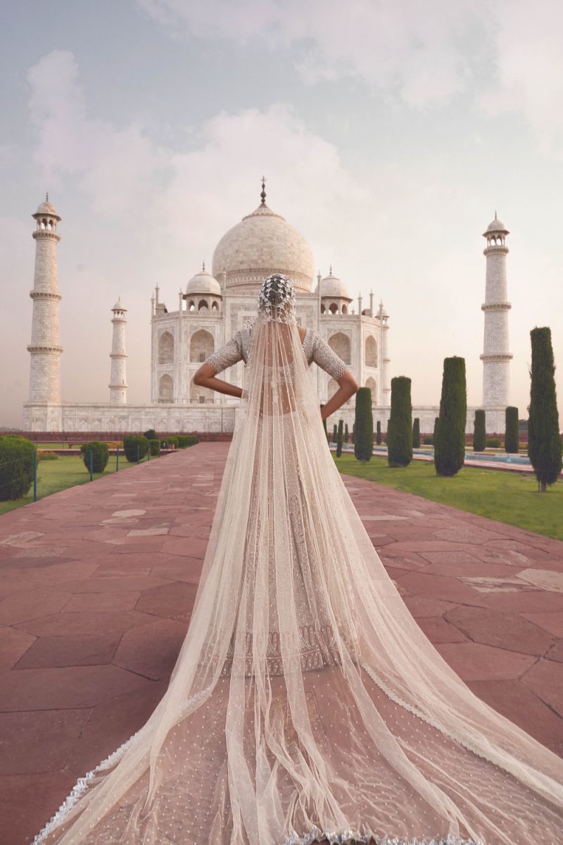 Falguni Shane Peacock Taj Mahal fashion Shoot