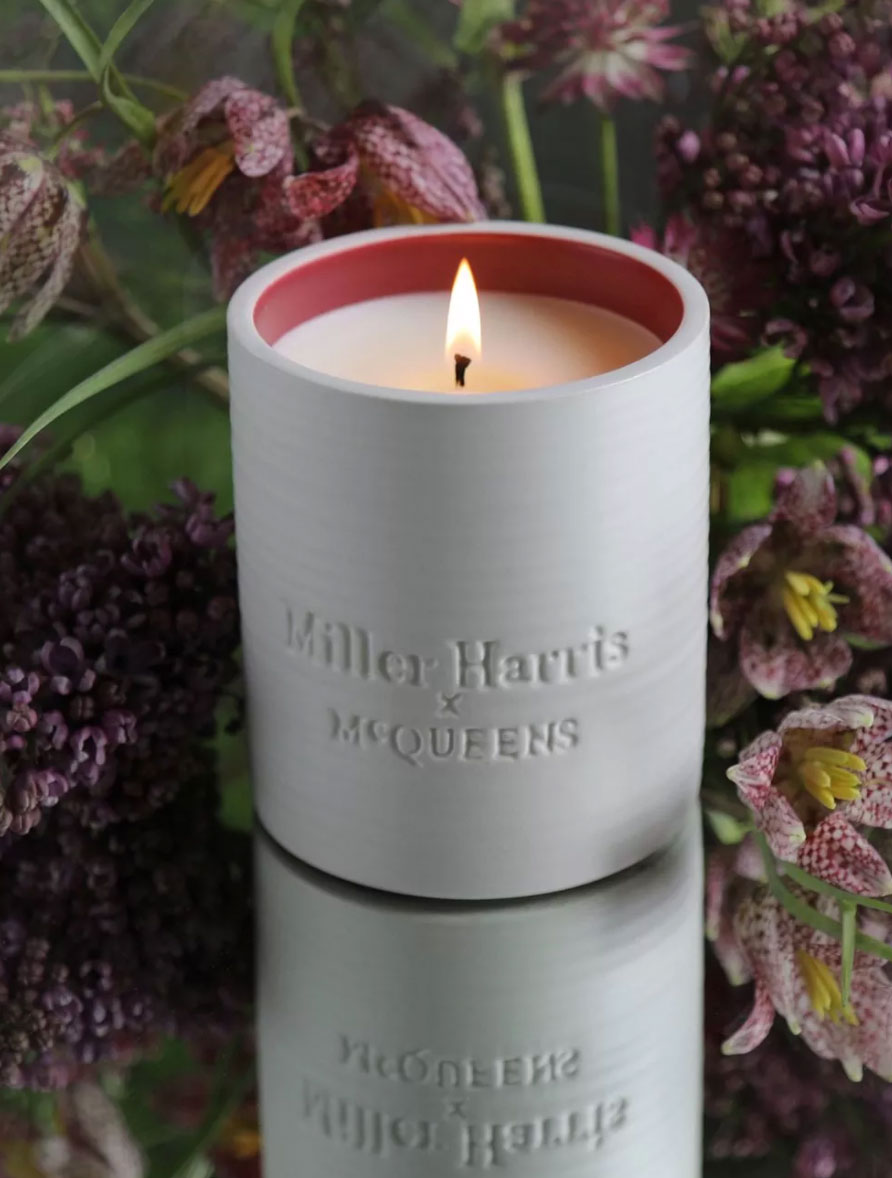 Miller Harris McQueens Flowers Candle collaboration
