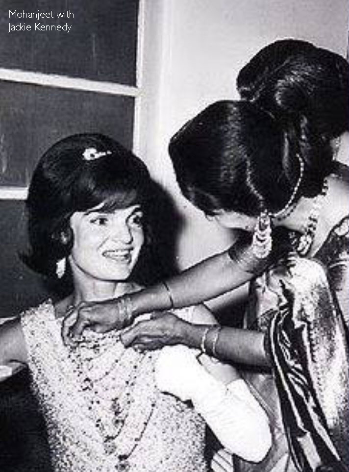 Mohanjeet Grewal with Jackie Kennedy