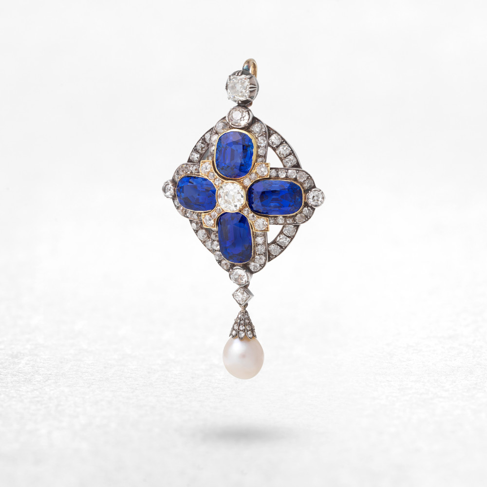 Bonhams Sapphire pendant for sale