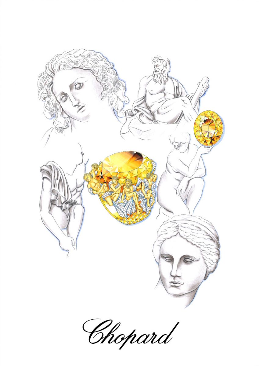 Chopard Exceptional Stones ceylon yellow sapphire ring