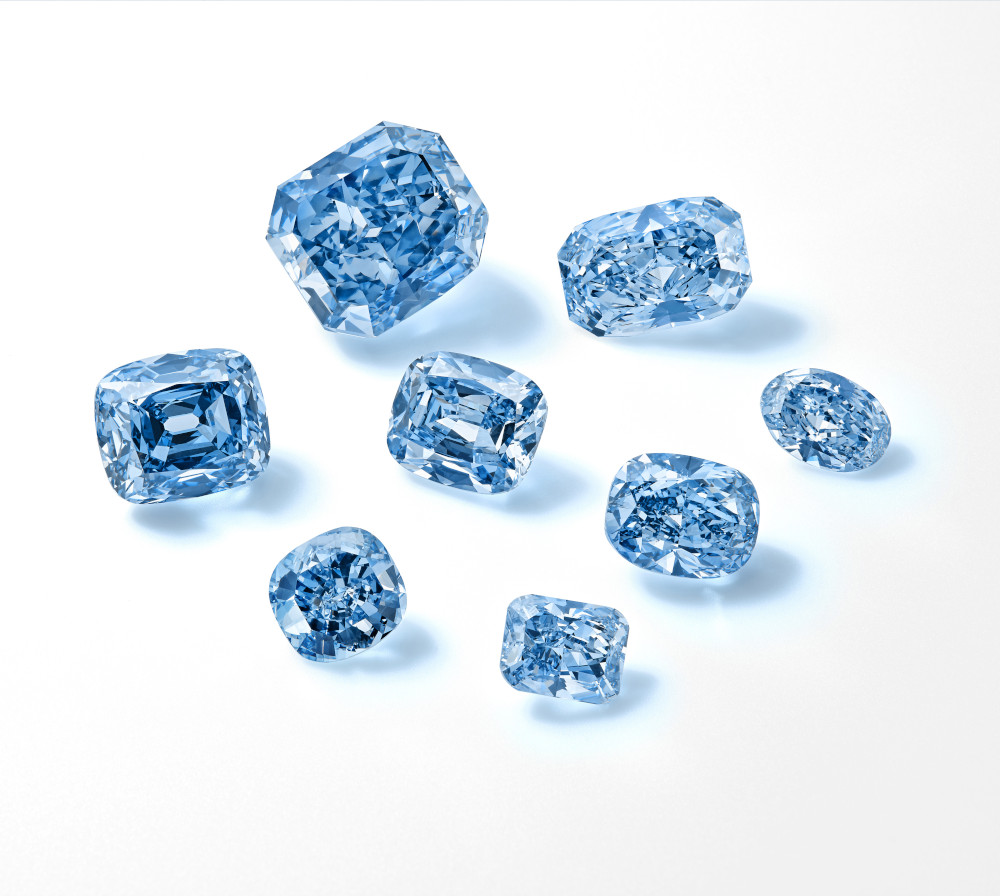 De Beers Exceptional Blue Diamonds