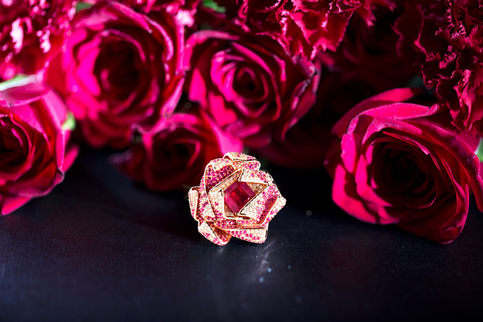 Zoya 6299 Hollywood Blvd Collection ruby diamond ring