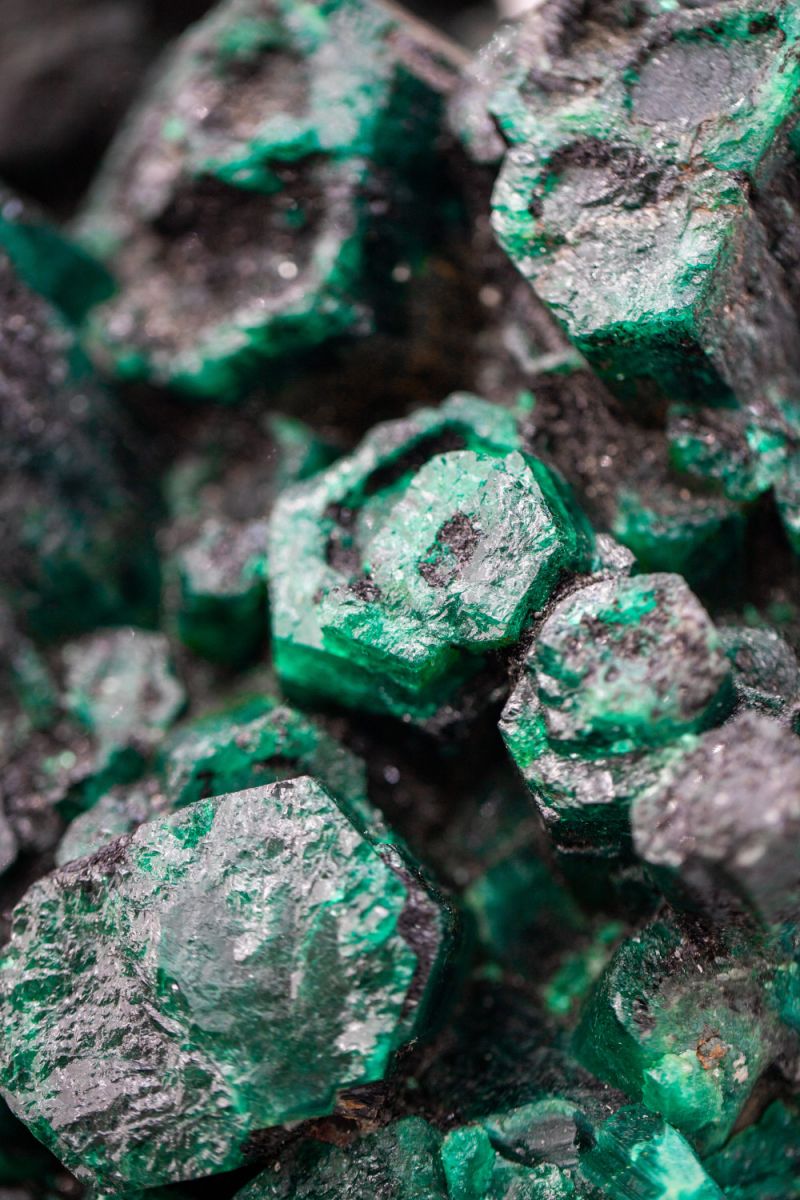 Kafubu Cluster of emeralds Gemfields