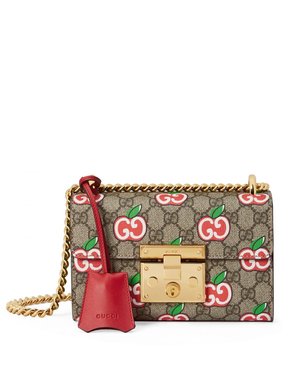 Gucci Apple monogram padlock bag
