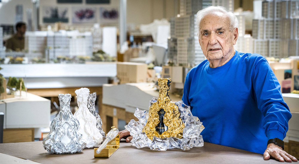 Frank Gehry carafe design for 150 years of Hennessy XO