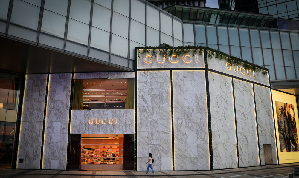A Gucci store in Macau